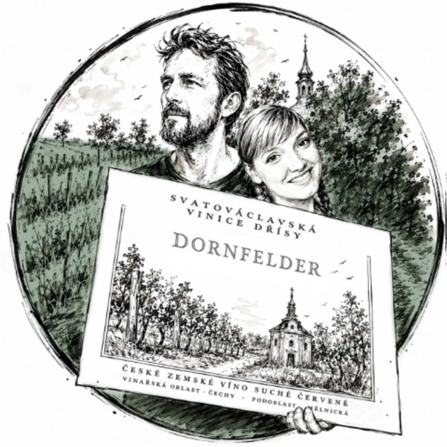 Etiketa Dornfelder — Svatováclavské vinice Dřísy